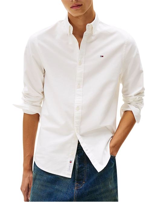 Camicia bianca in cotone Tommy Jeans | DM0DM21298YBL